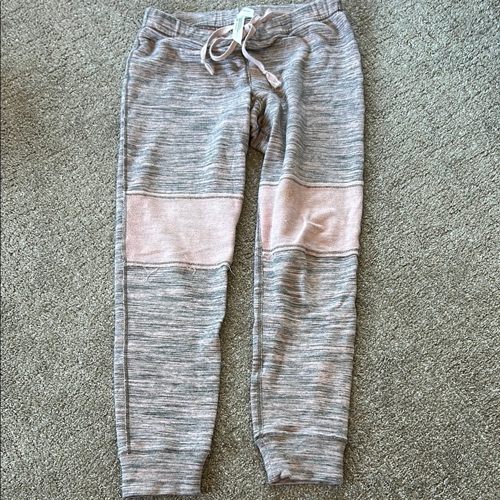FP movement Cozy Gray and Pink Joggers